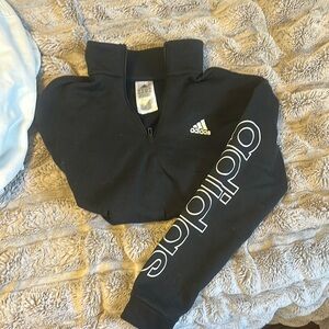Adidas Black Quarter-Zip Pullover